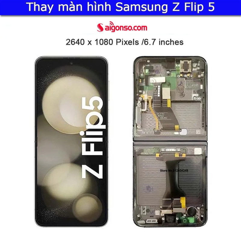 thay màn hình Samsung Z Flip5 5g